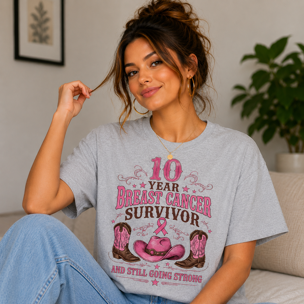 10 Year Breast Cancer Survivor - T-Shirt