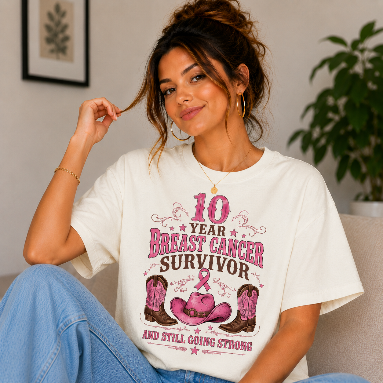 10 Year Breast Cancer Survivor - T-Shirt