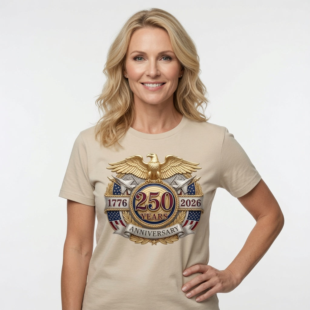 USA 250th Anniversary Eagle Emblem T-Shirt