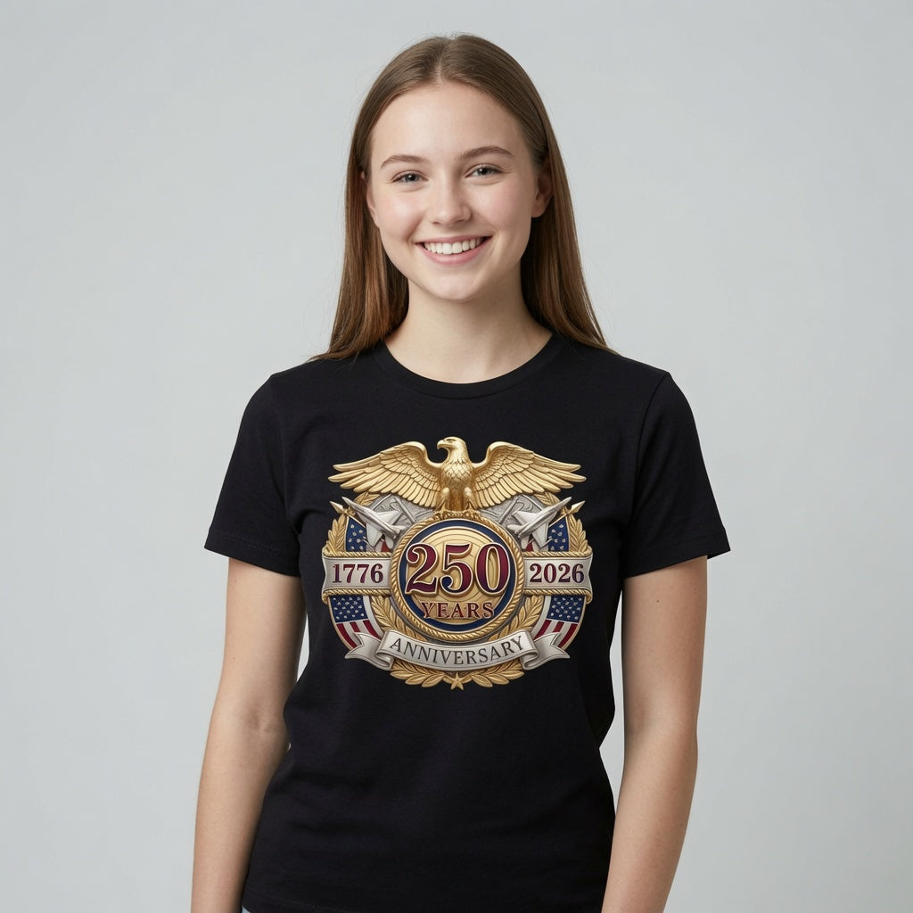 USA 250th Anniversary Eagle Emblem T-Shirt