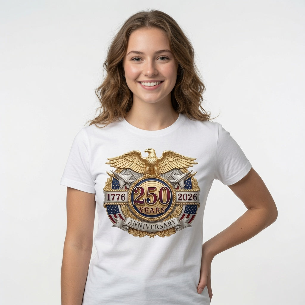 USA 250th Anniversary Eagle Emblem T-Shirt