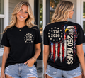 USA 250 Years Electric Eagle Patriotic Graphic T-Shirt