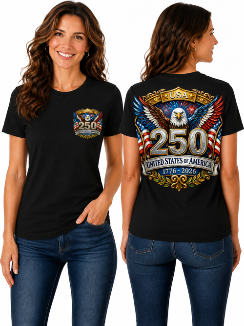 250th Anniversary Eagle & Flag Graphic T-Shirt