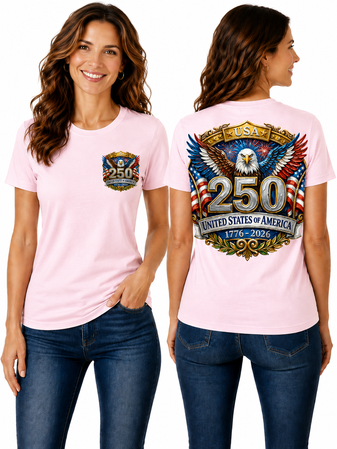 250th Anniversary Eagle & Flag Graphic T-Shirt