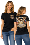 250th Anniversary – Patriotic Bald Eagle & American Flag T-Shirt Design