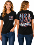250 Years of Freedom – Patriotic Eagle & American Flag T-Shirt Design