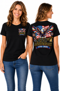 USA 250th Anniversary Patriotic – Bald Eagle, Liberty Bell & American Flag T-Shirt
