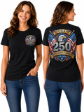 250th Anniversary Patriotic – Bald Eagle, American Flags & Freedom Shield Design T-Shirt