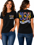 250 Years of Freedom – Patriotic Sunflower Americana  Graphic Design T-Shirt