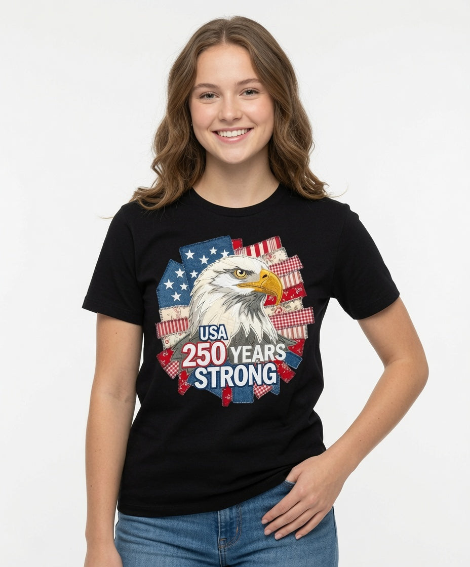 USA 250 Years Strong Eagle T-Shirt