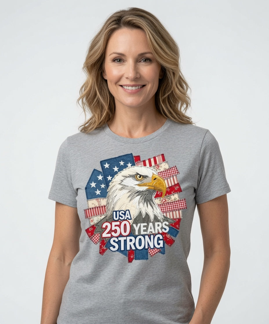 USA 250 Years Strong Eagle T-Shirt