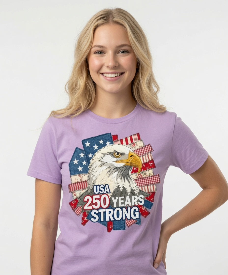 USA 250 Years Strong Eagle T-Shirt