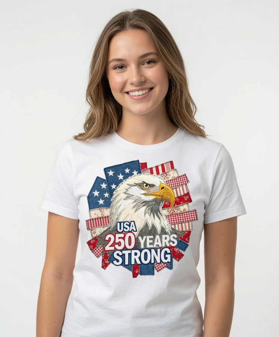 USA 250 Years Strong Eagle T-Shirt