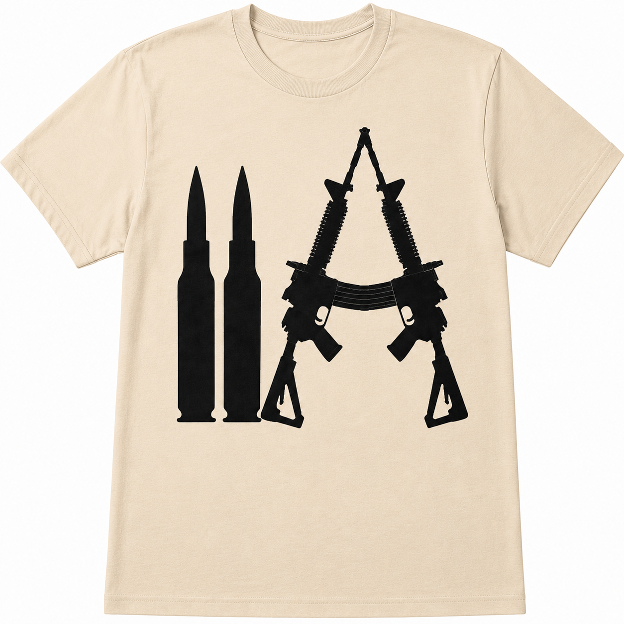 Crossed Modern Sporting Rifles & Rifle Cartridges