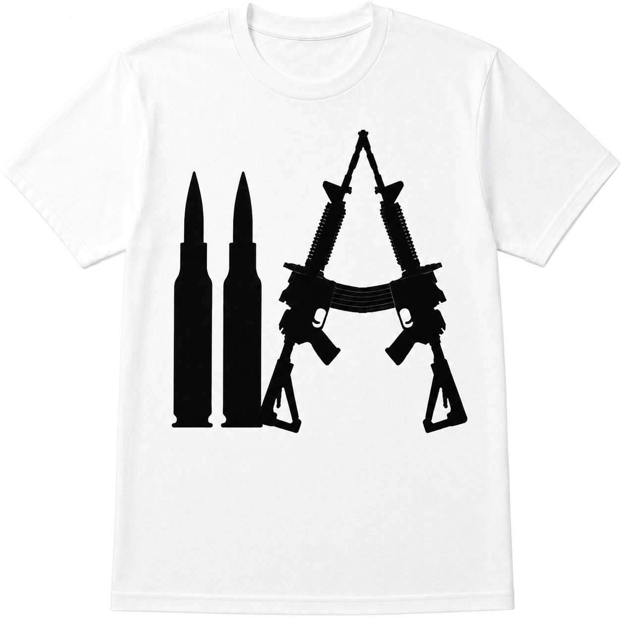 Crossed Modern Sporting Rifles & Rifle Cartridges