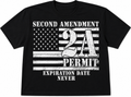 Second Amendment 2A Permit – Expiration Date Never - T-Shirt
