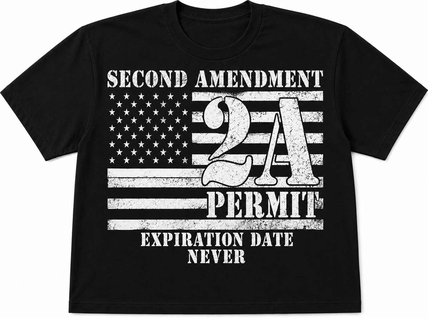 Second Amendment 2A Permit – Expiration Date Never - T-Shirt