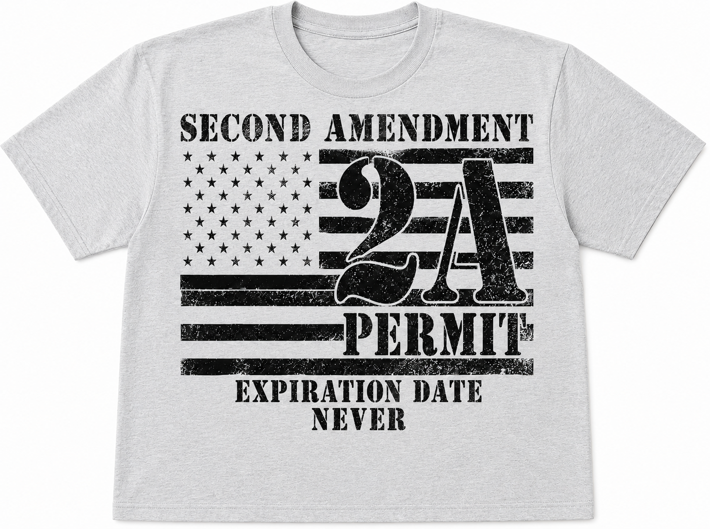 Second Amendment 2A Permit – Expiration Date Never - T-Shirt