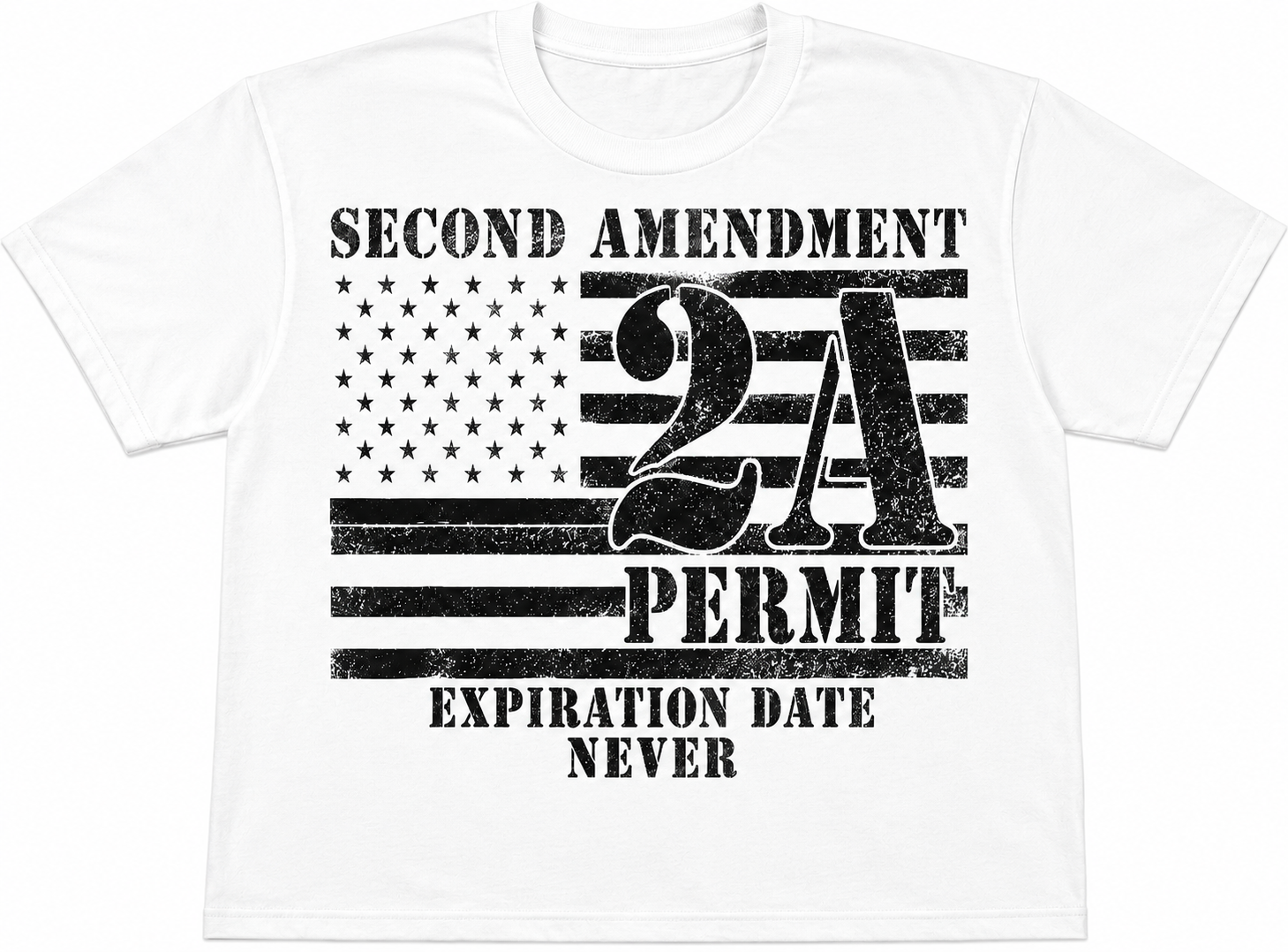 Second Amendment 2A Permit – Expiration Date Never - T-Shirt