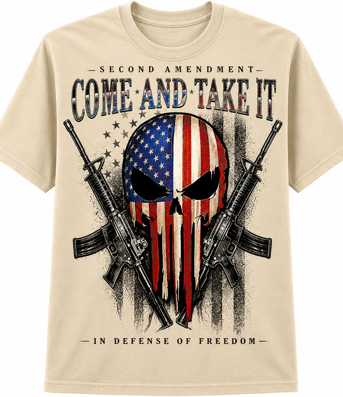 Second Amendment "Come and Take It" In Defense of Freedom - T-Shirt