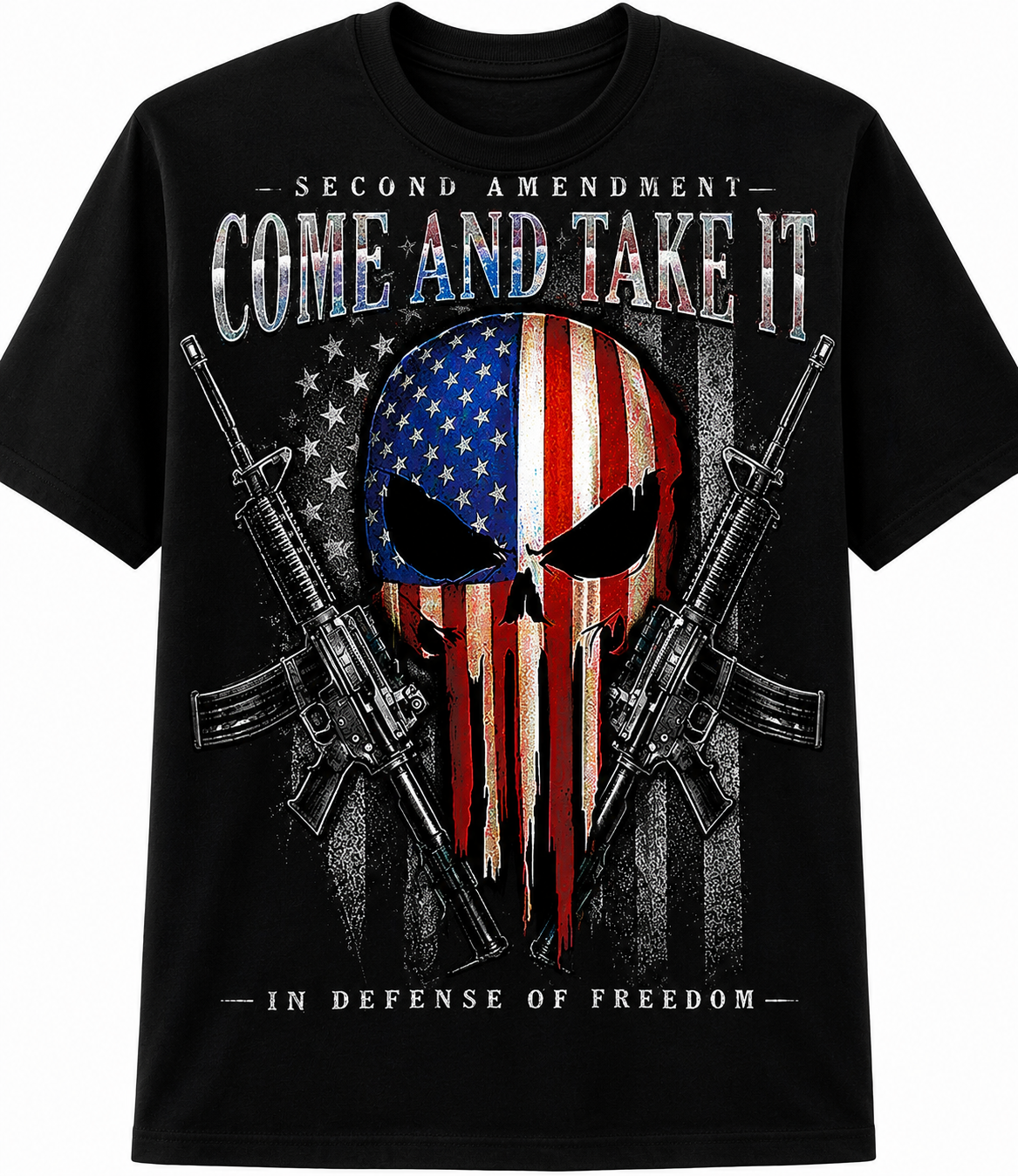Second Amendment "Come and Take It" In Defense of Freedom - T-Shirt