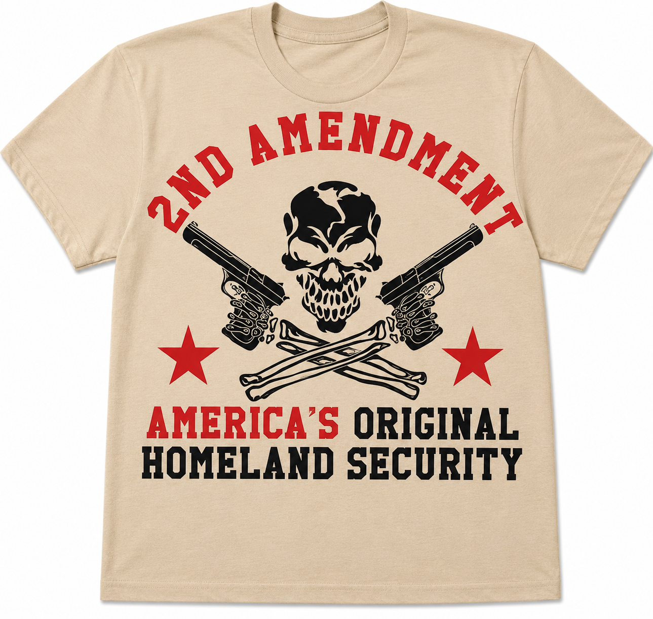 2nd Amendment America's Original Homeland Security Skull Graphic