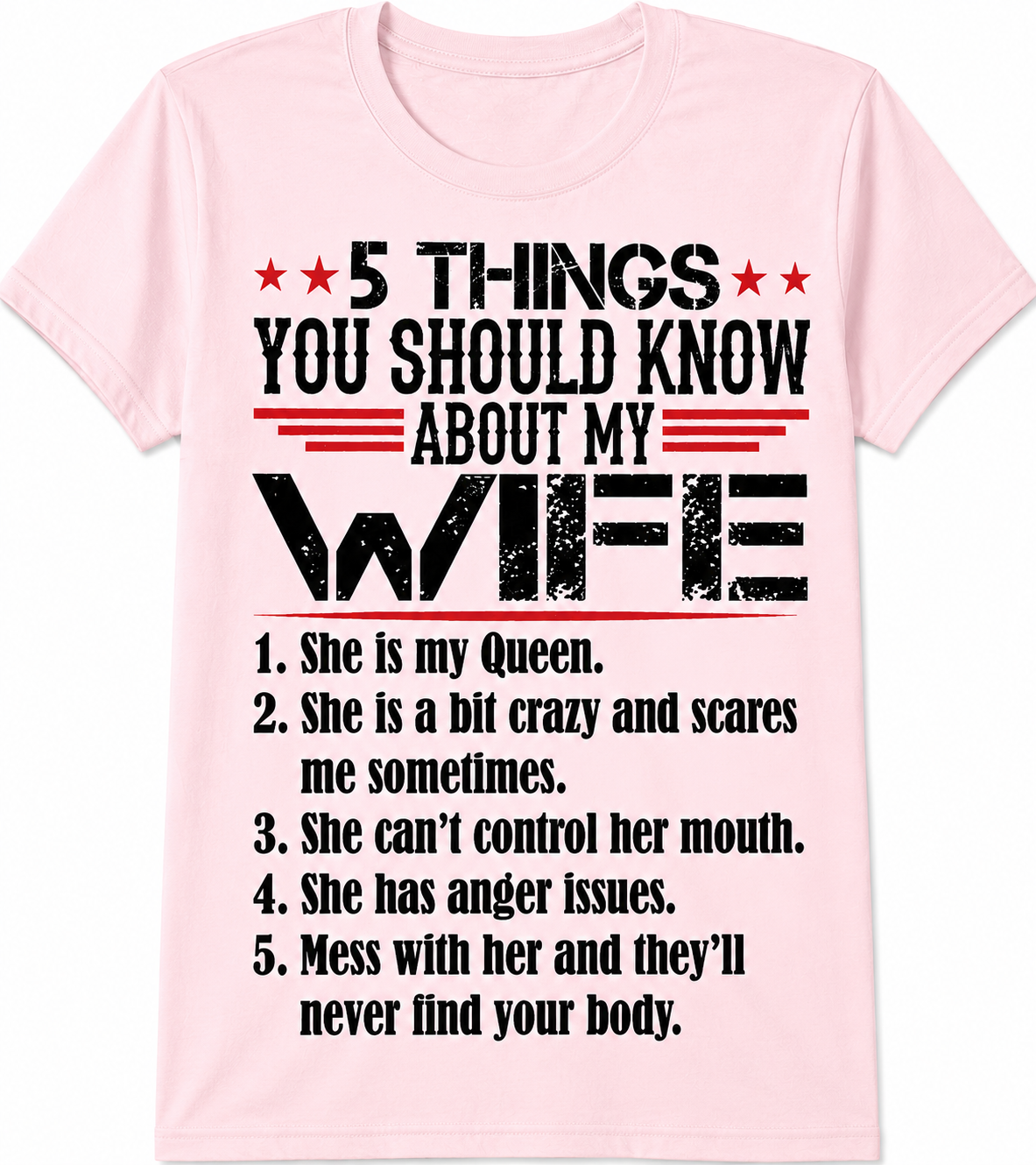 5 Things You Should Know About My Wife T-Shirt