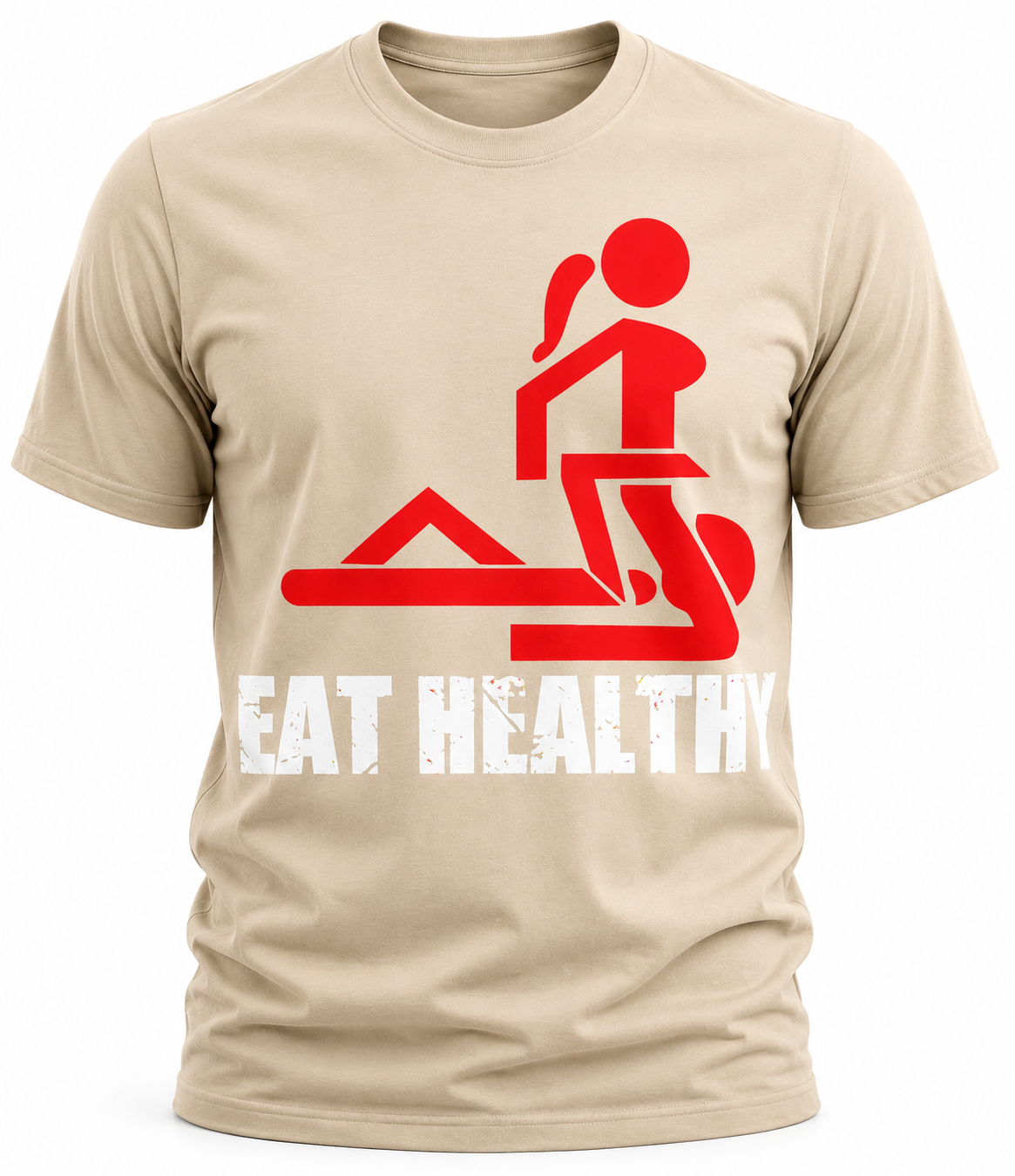 Eat Healthy T-Shirt - Funny Gym Humor Graphic Tee