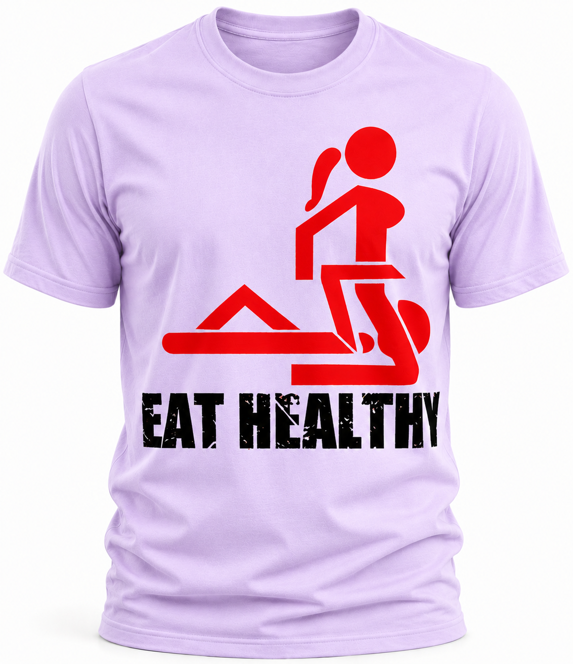 Eat Healthy T-Shirt - Funny Gym Humor Graphic Tee