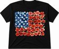 Floral American Flag T-Shirt