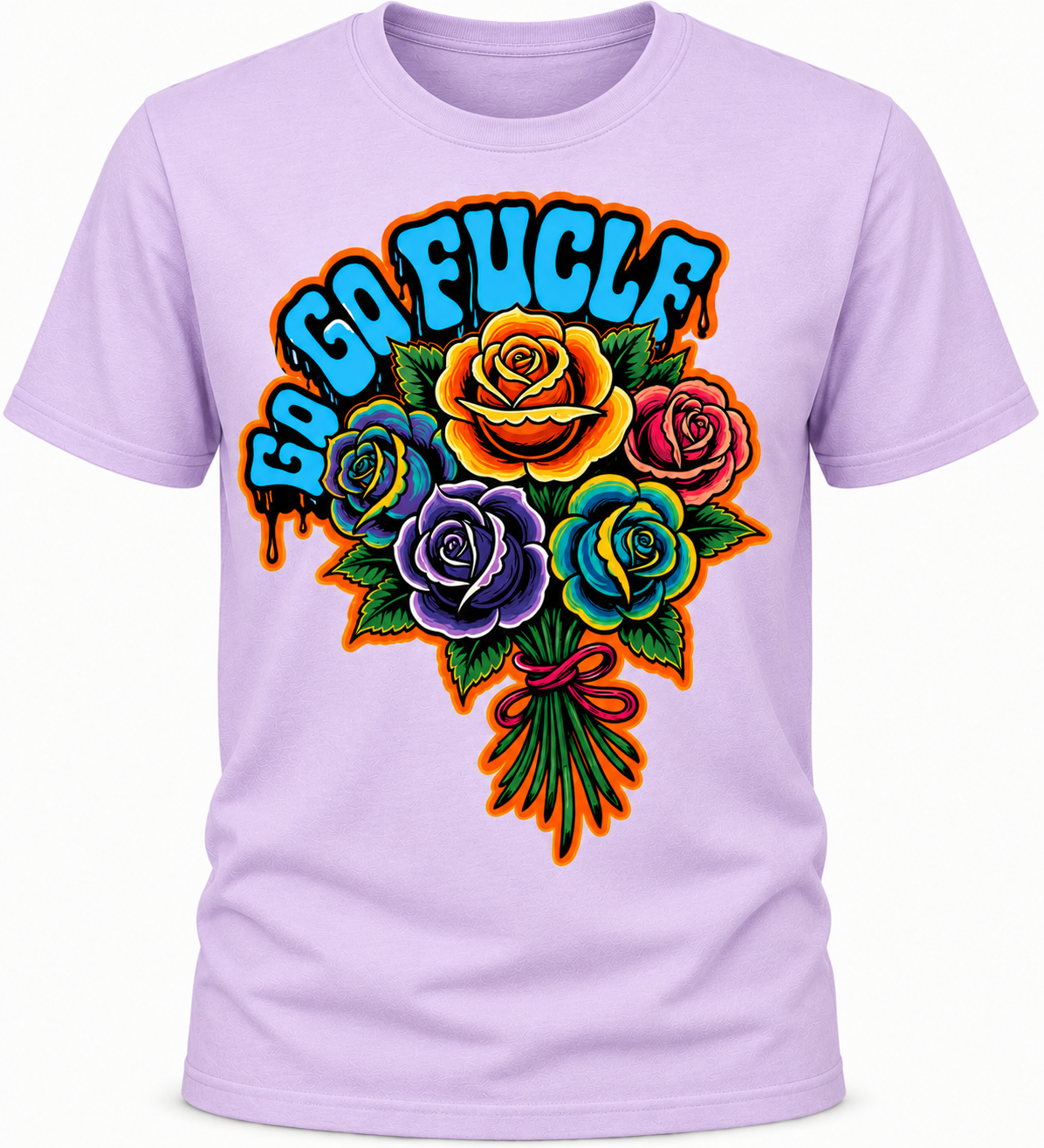 Go Go Fuck Yourself T-Shirt - Sarcastic Rose Bouquet Shirt