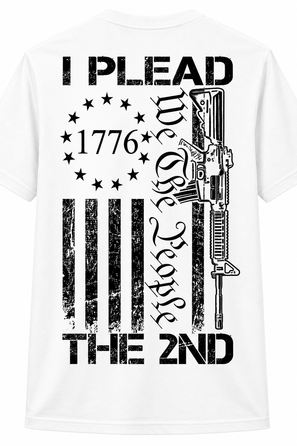 I Plead the 2nd, We the People, 1776 Patriotic Flag - T-Shirt