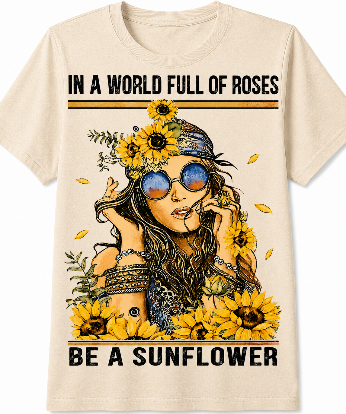 In a World Full of Roses, Be a Sunflower T-Shirt