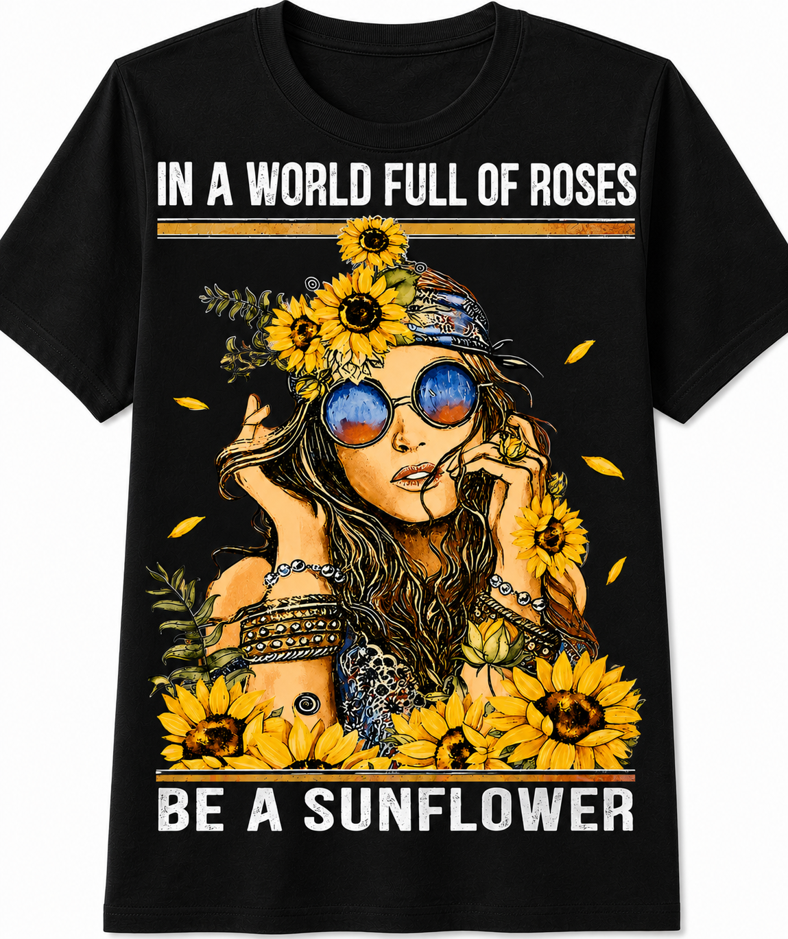 In a World Full of Roses, Be a Sunflower T-Shirt