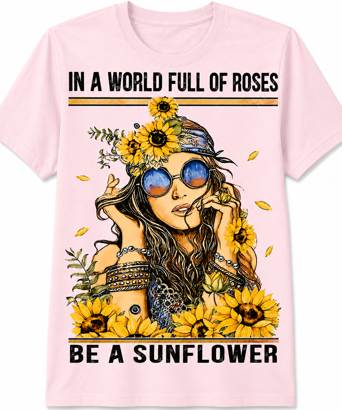 In a World Full of Roses, Be a Sunflower T-Shirt