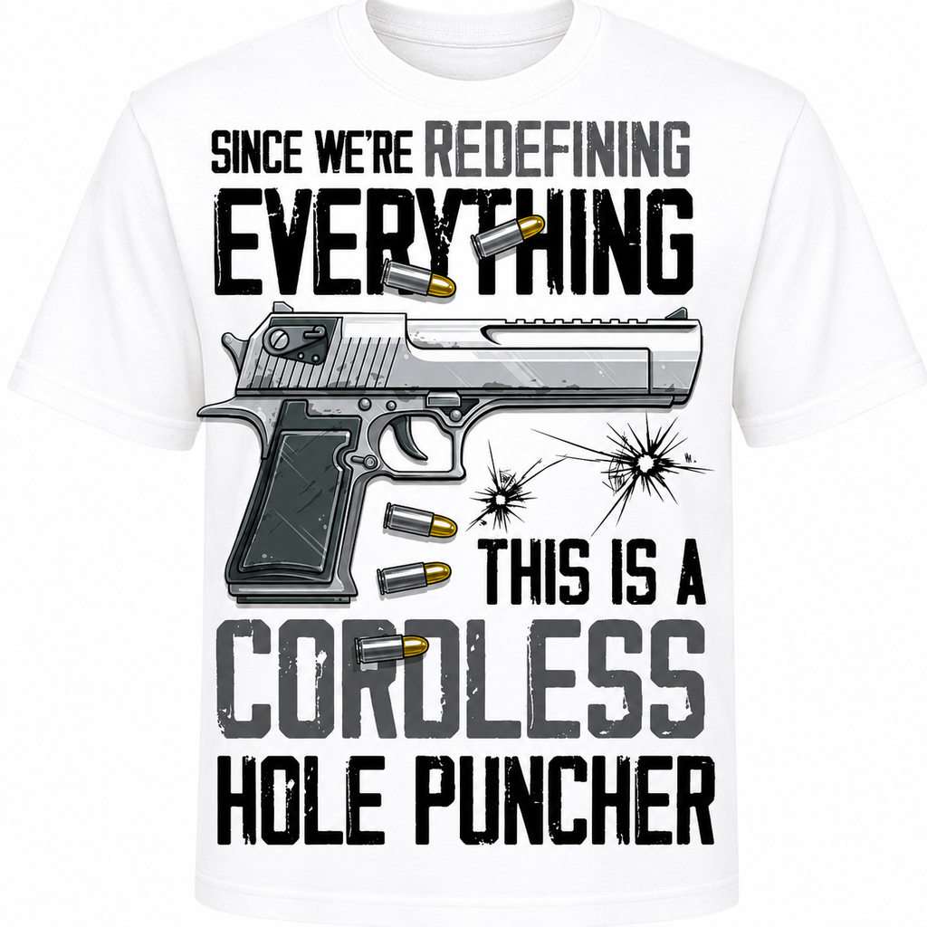 Redefining Everything, Cordless Hole Puncher T-Shirt