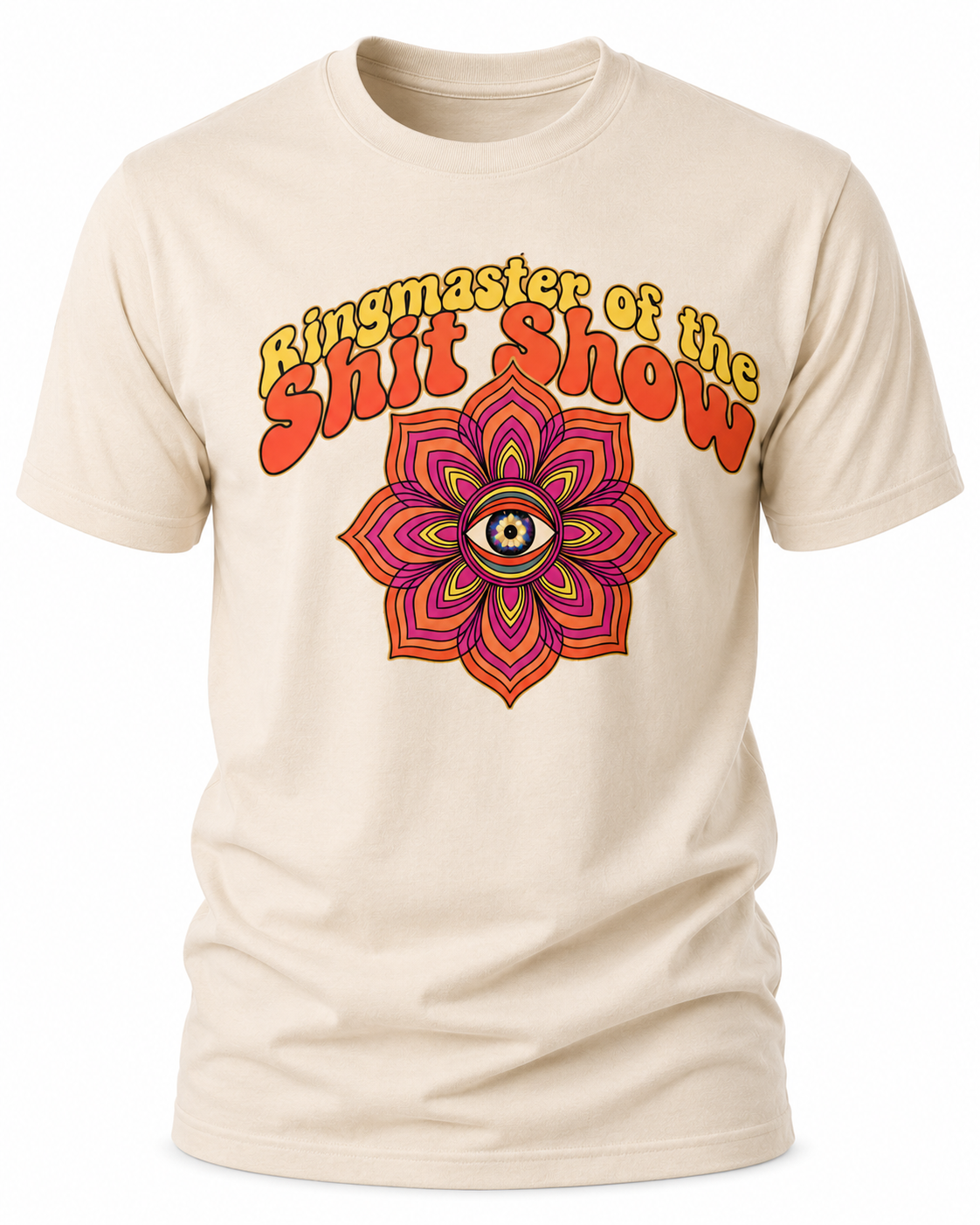 Ringmaster of the Shit Show T-Shirt - Retro Psychedelic Mandala Graphic Tee