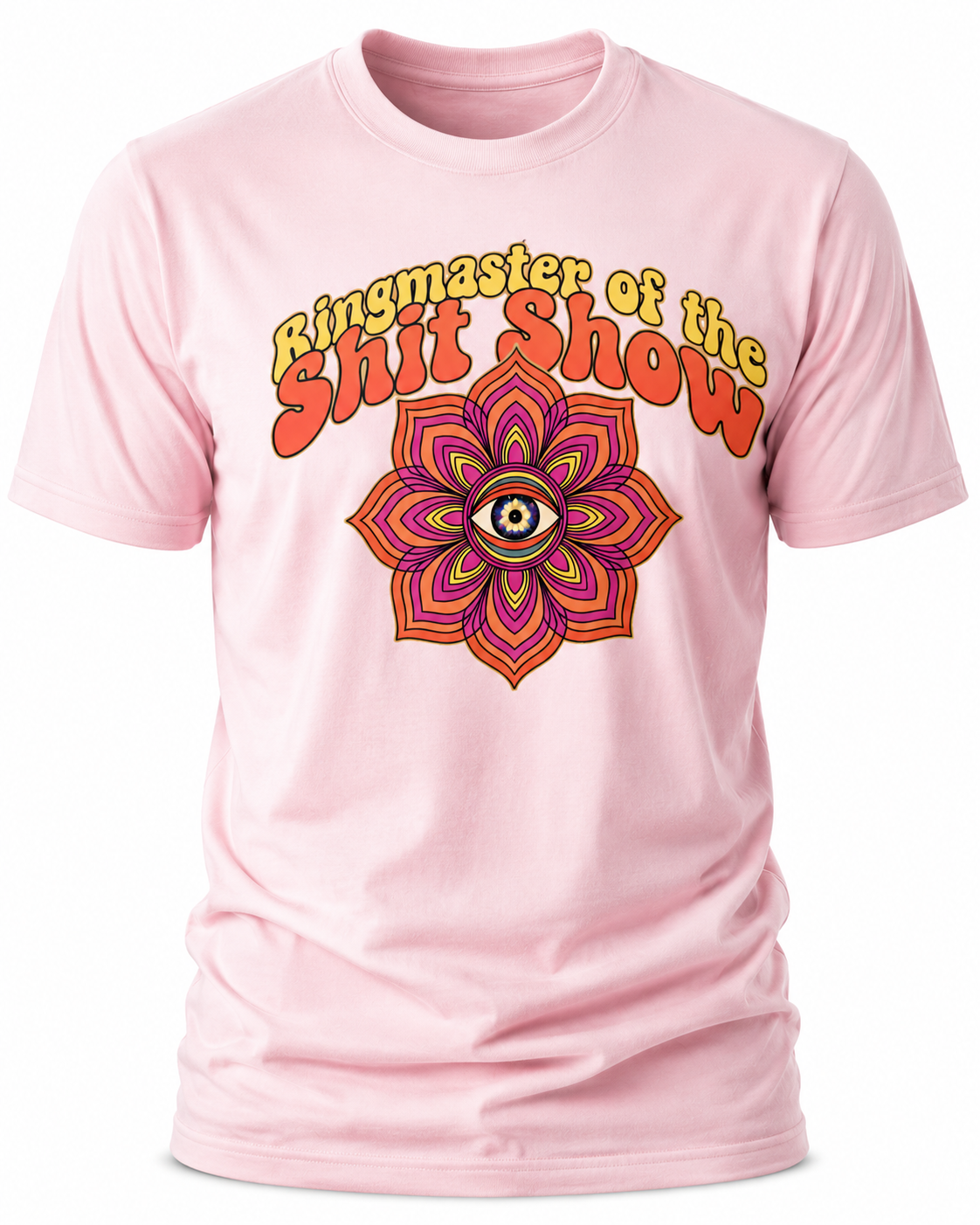 Ringmaster of the Shit Show T-Shirt - Retro Psychedelic Mandala Graphic Tee