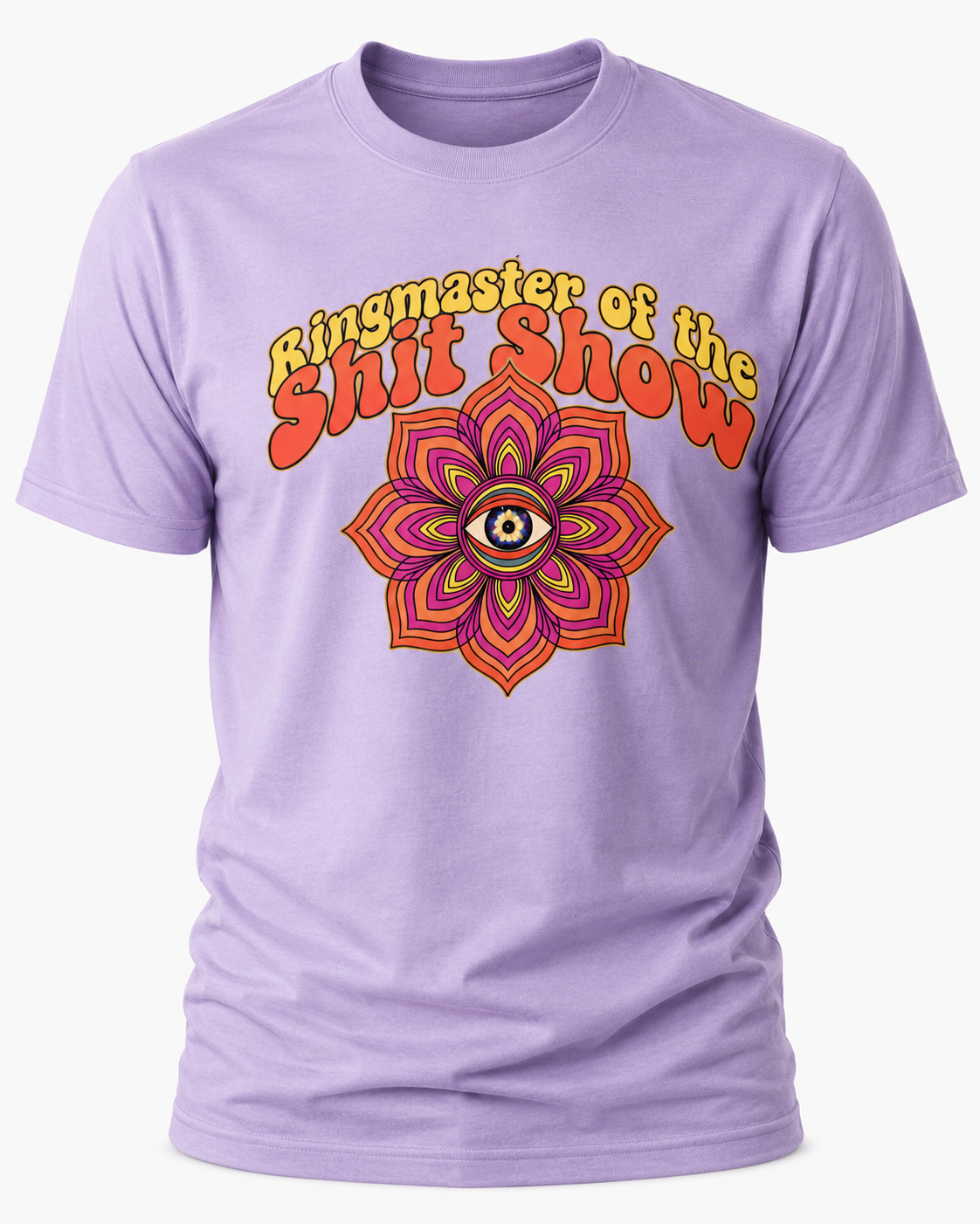 Ringmaster of the Shit Show T-Shirt - Retro Psychedelic Mandala Graphic Tee