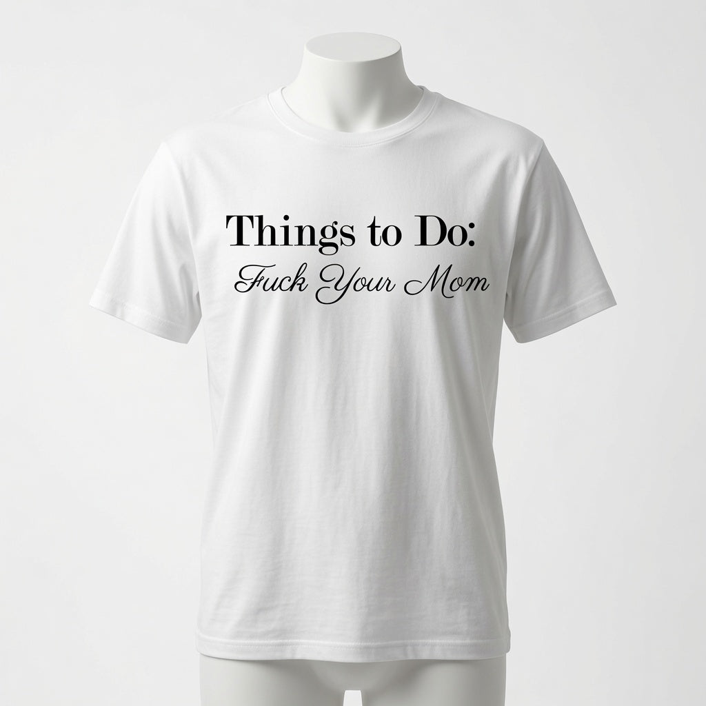 Things To Do: Fuck Your Mom T-Shirt