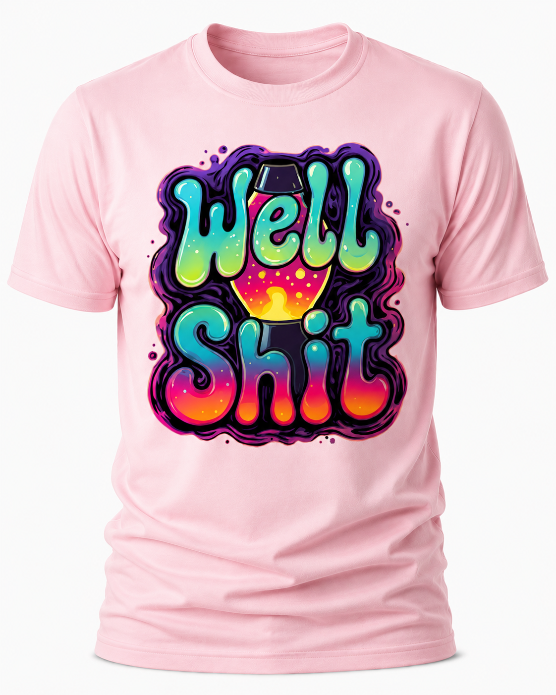 "Well Shit" - Funny Retro Lava Lamp Graphic T-Shirt