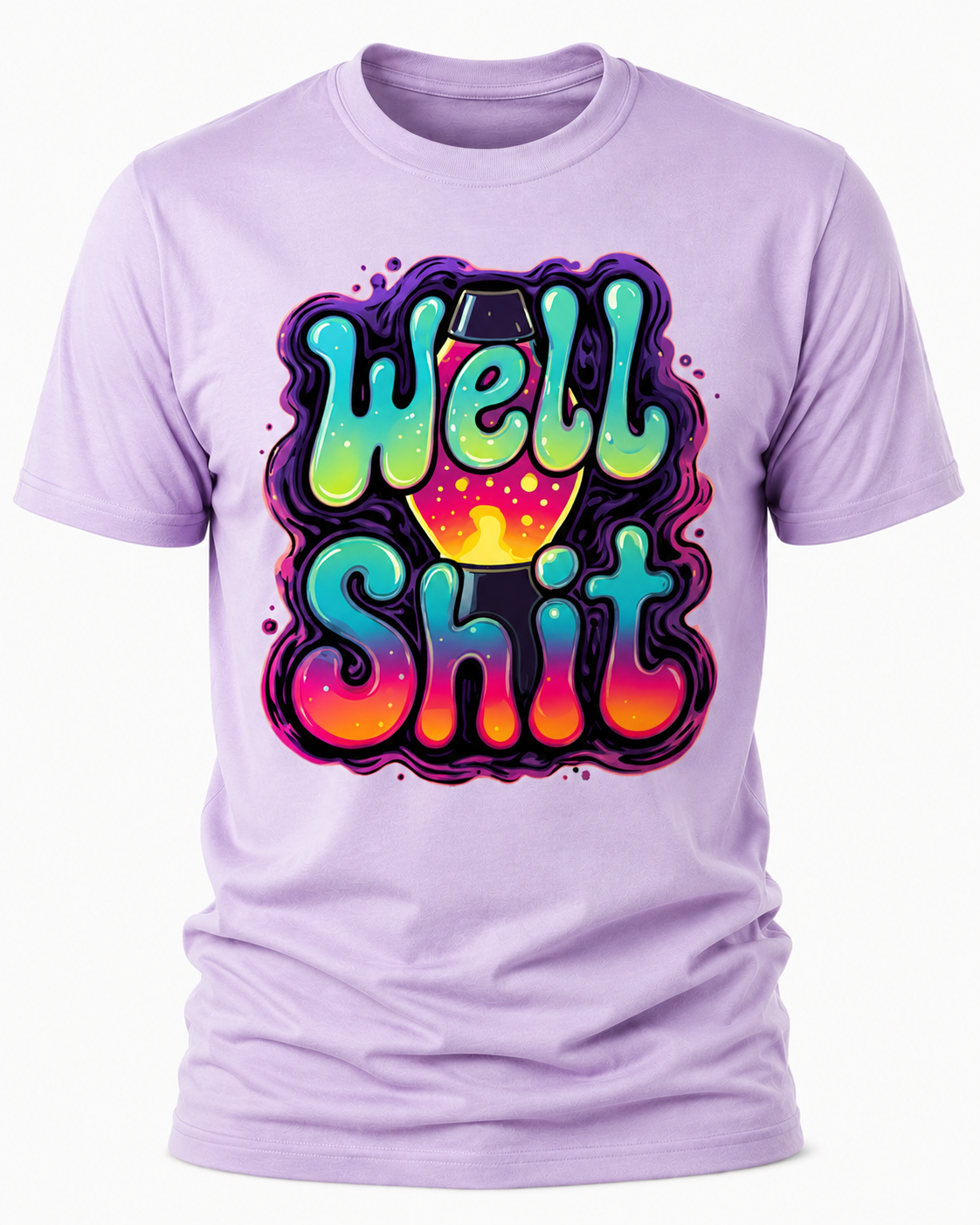 "Well Shit" - Funny Retro Lava Lamp Graphic T-Shirt
